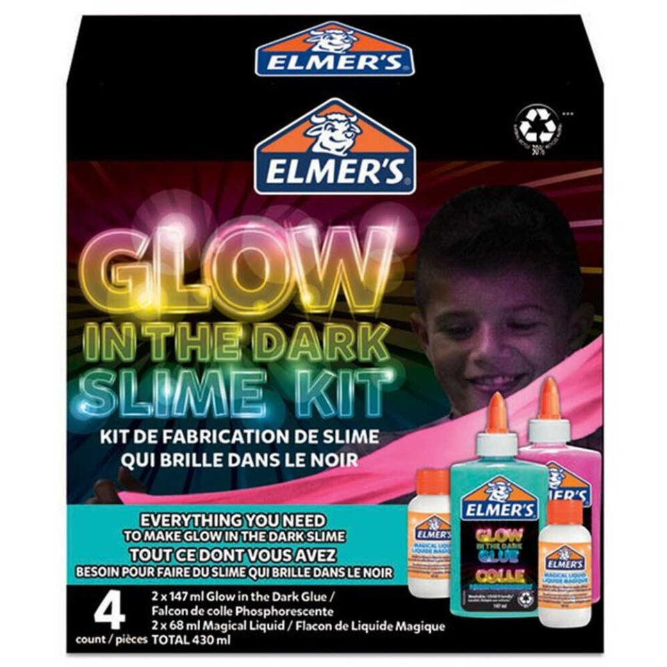 Elmers Slime Set Karanlıkta Parlayan