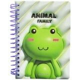 Taros Unick Color 3D Anımal Famıly A6 Not Defteri