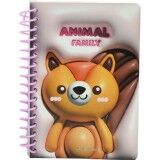 Taros Unick Color 3D Anımal Famıly A6 Not Defteri