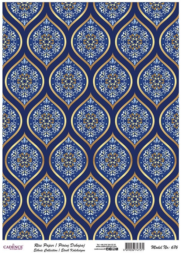 Cadence Pirinç Kağıt Model 676 30X42