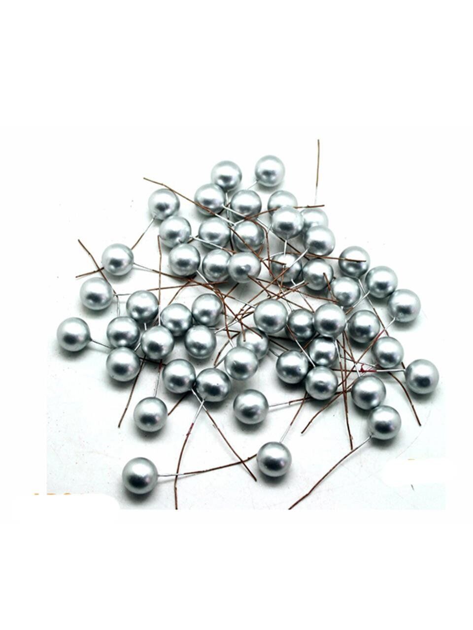 Astaş Dekoratif Telli Top 120 Mm Gümüş 100 Lü