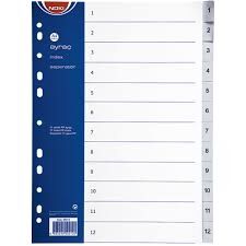 Noki Ayraç Pp 1-12 Rakam