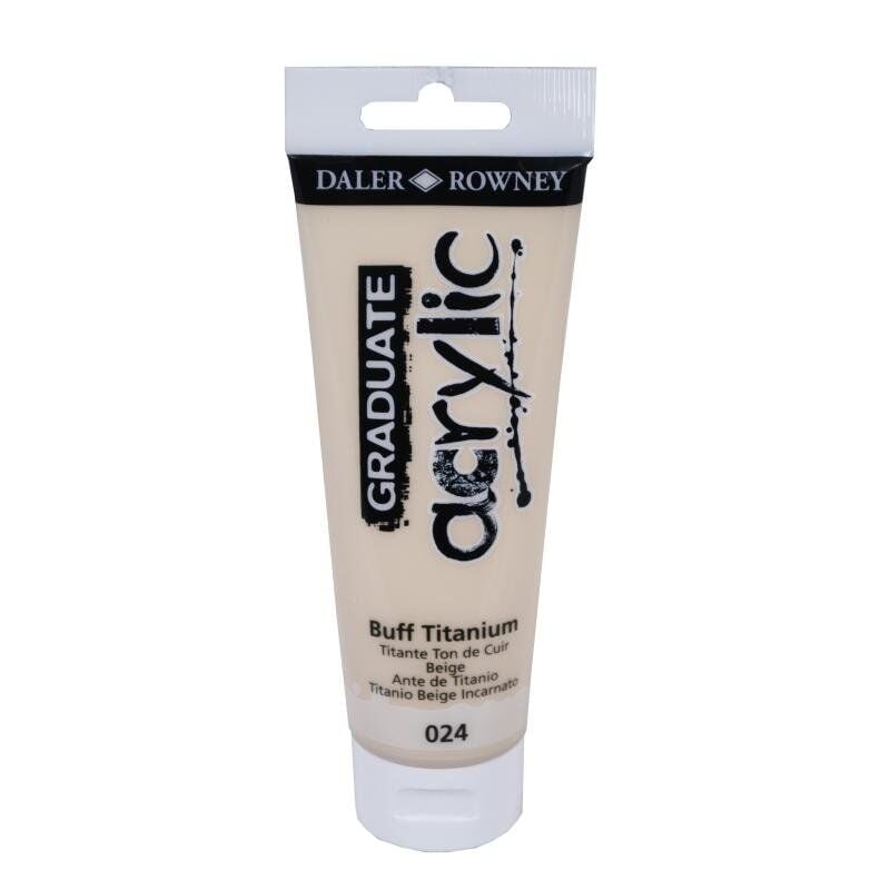 Daler Rowney Graduate Akrilik Boya Graduate Acrylic 120 Ml Buff Titanium
