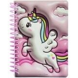 Taros Unick Color 3D Unicorn A6 Not Defteri