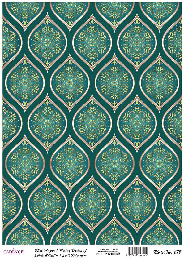 Cadence Pirinç Kağıt Model 678 30X42