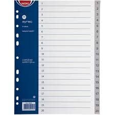 Noki Ayraç Pp 1-20 Rakam