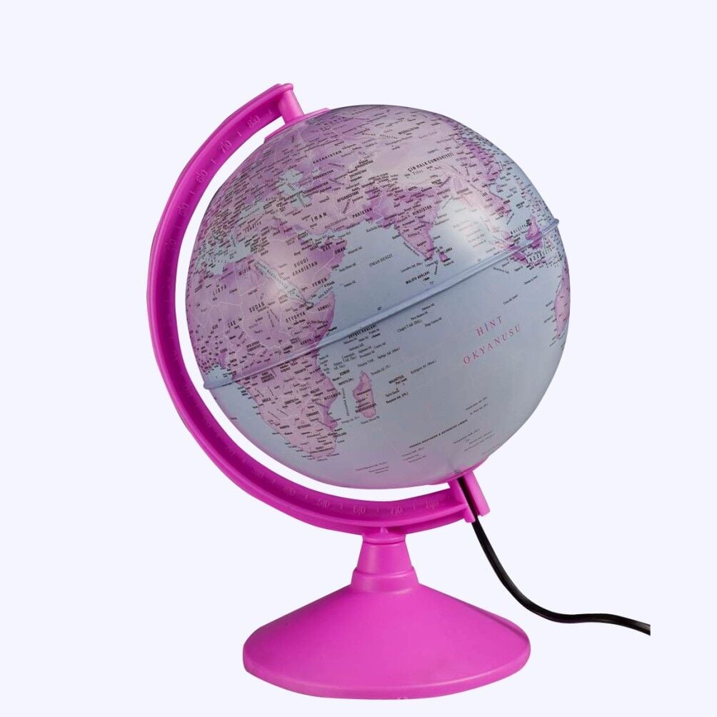 Gürbüz 20 Cm Kk Pembe Küre Işıklı