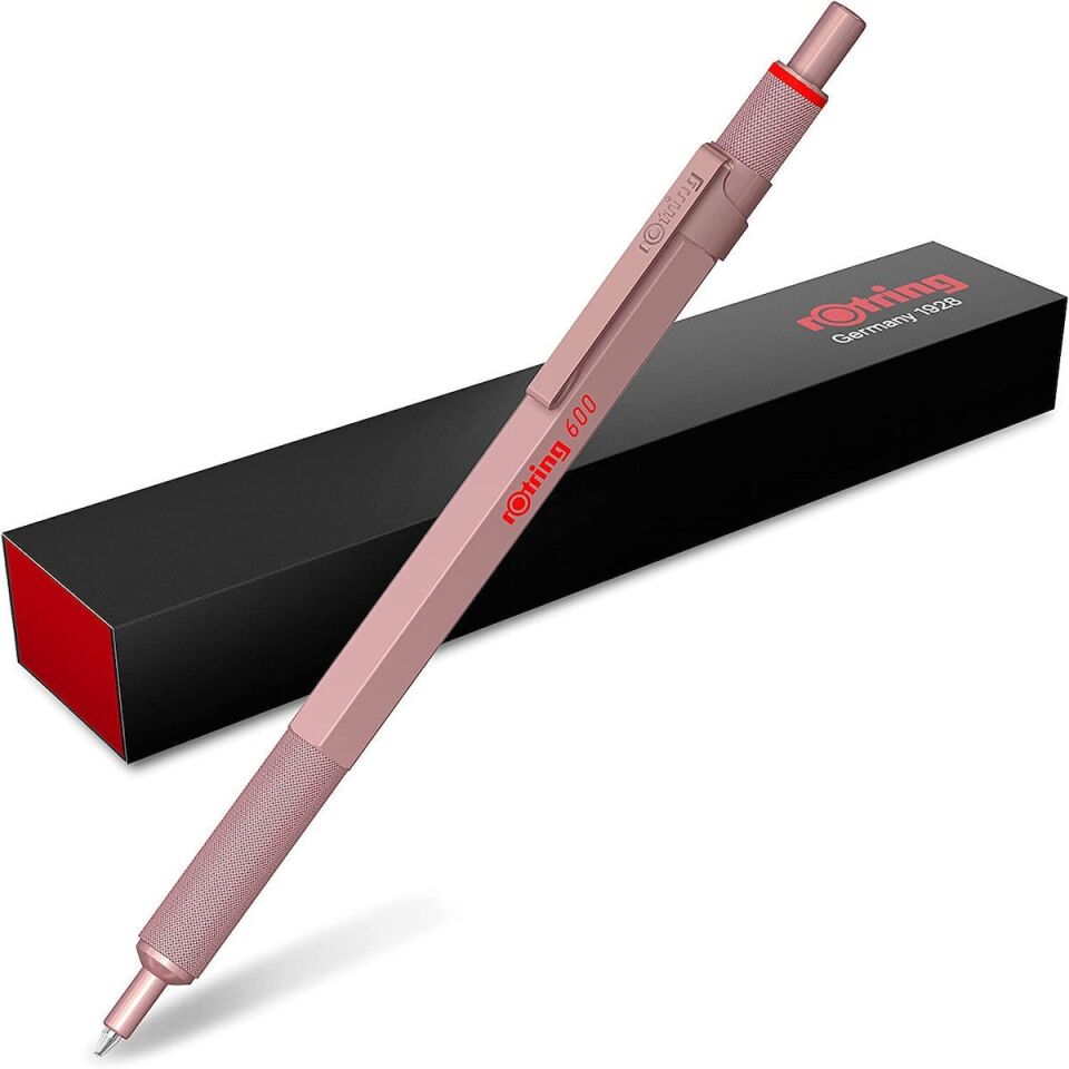 Rotring 600 Pembe Altın Tükenmez Kalem