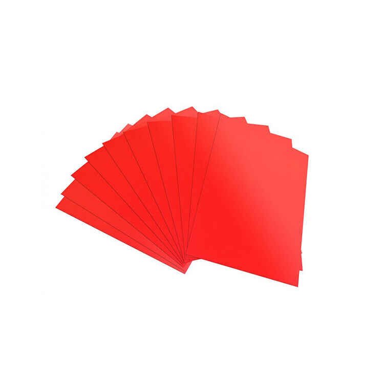 Lino Aynalı Metalik Karton Kırmızı 50x70 Cm    