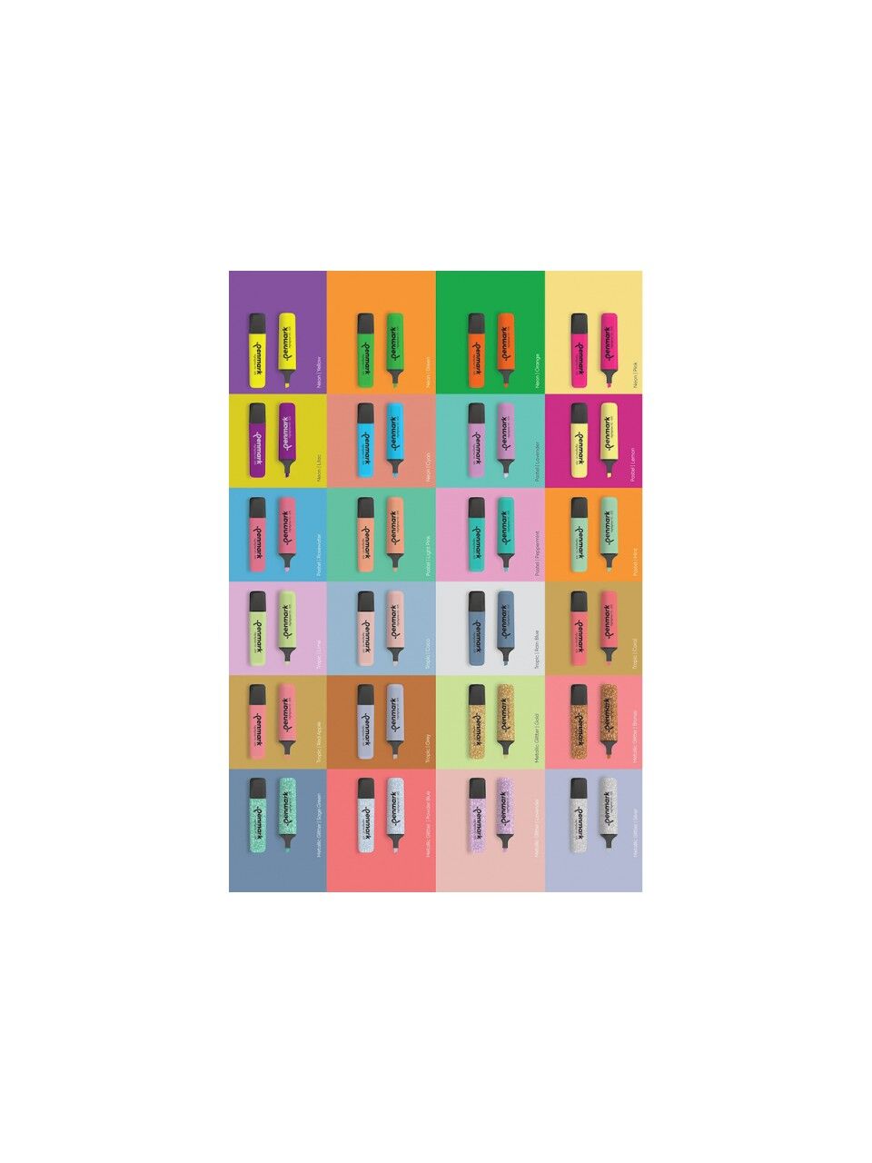 Penmark Fosforlu Kalem 24 Lü Süper Kutu