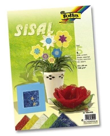 Folia Sisal 135gsm 23x33 Canlı Renkler 5tabaka