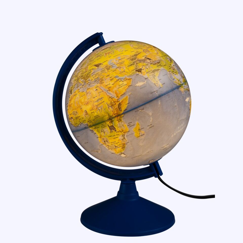 Gürbüz 20 Cm Kk Hayvanlı Küre Işıklı