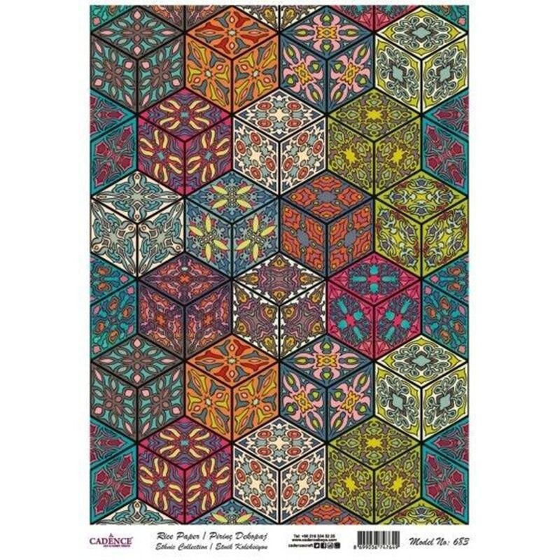 Cadence Pirinç Kağıt Etnik Seri Model 683 30x42