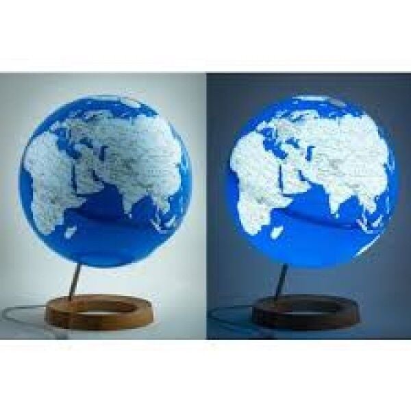 Gürbüz 33 Cm Işıklı Mavi Küre