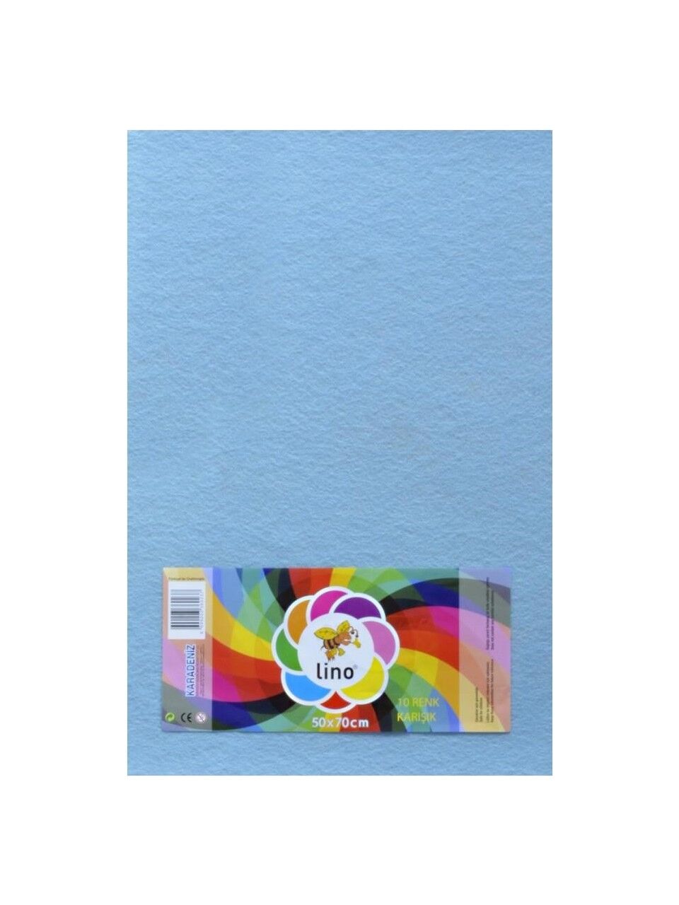 Lino Keçe 50x70 Mavi