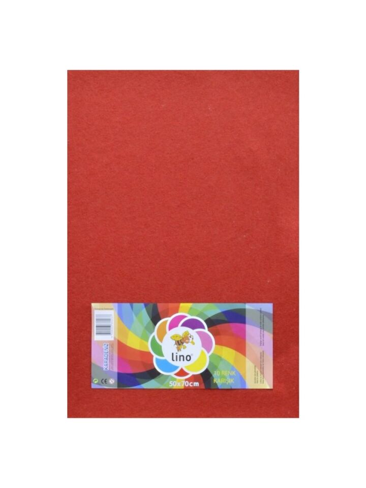 Lino Keçe 50x70 Kırmızı