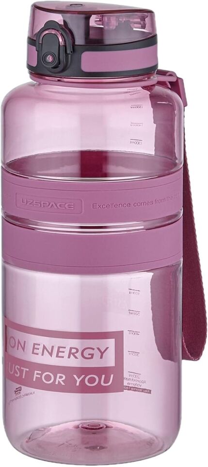 Uzspace 1500 Ml Tritan Matara Plum Red