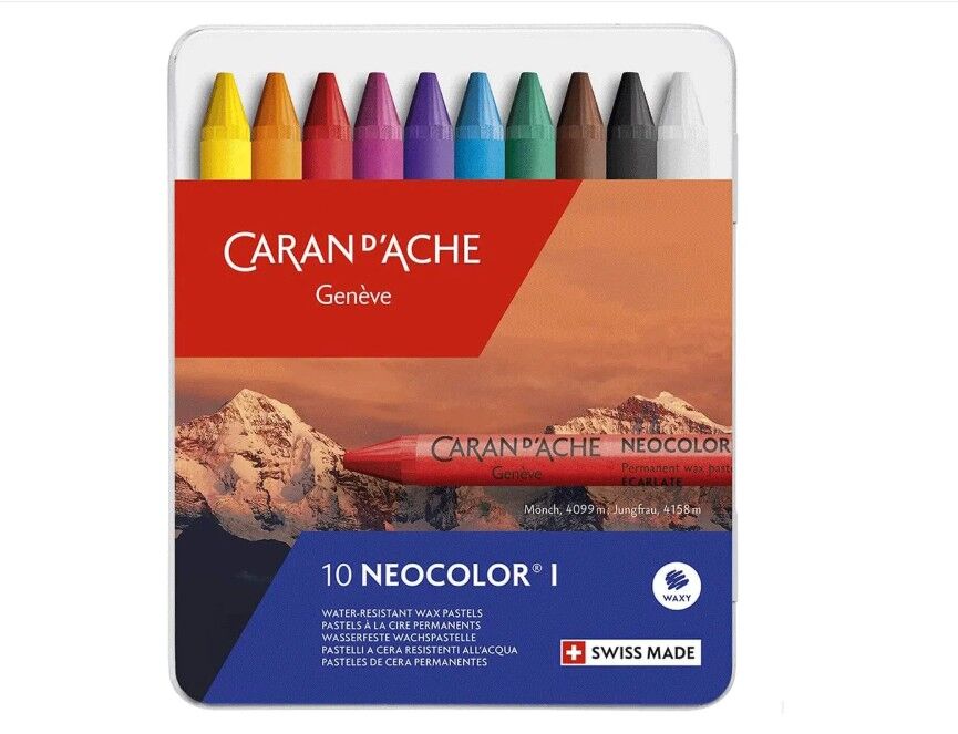 Caran dAche Neocolor I 10 Renk Wax Pastel Boya