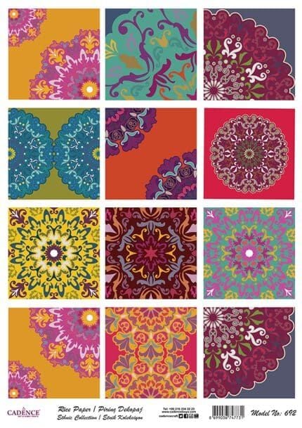 Cadence Pirinç Kağıt Etnik Seri Model 692 30x42