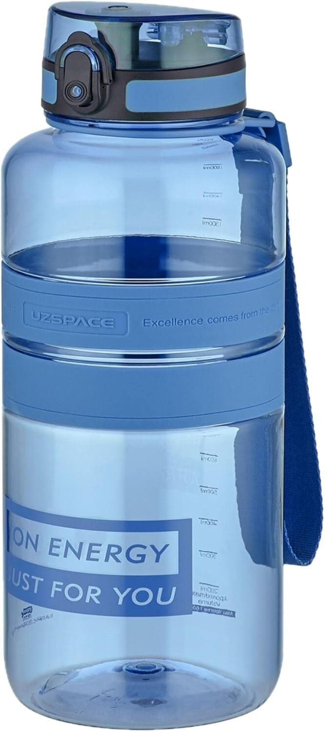 Uzspace 1500 Ml Tritan Matara Vine Cyan