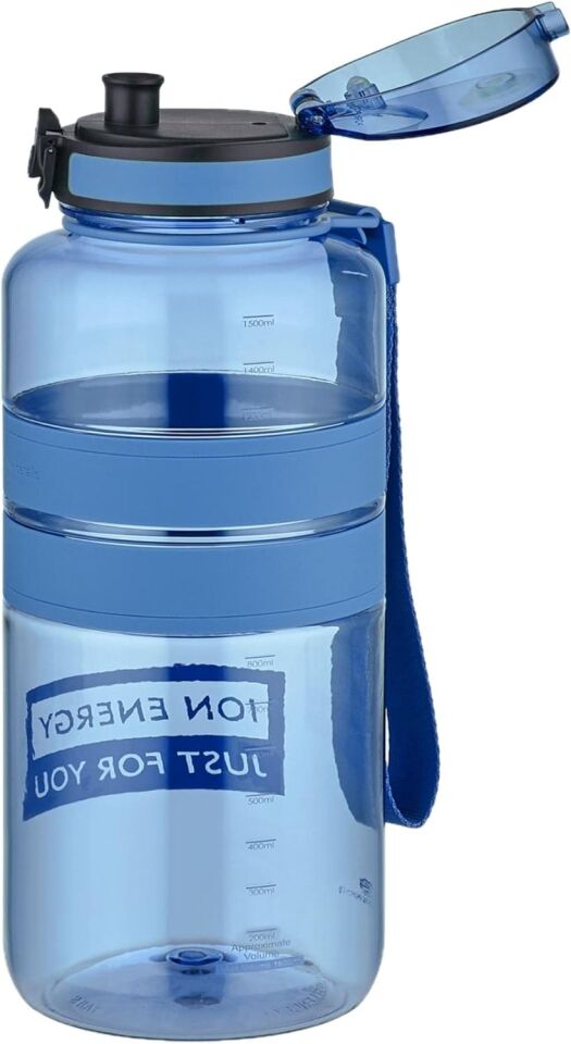 Uzspace 1500 Ml Tritan Matara Vine Cyan