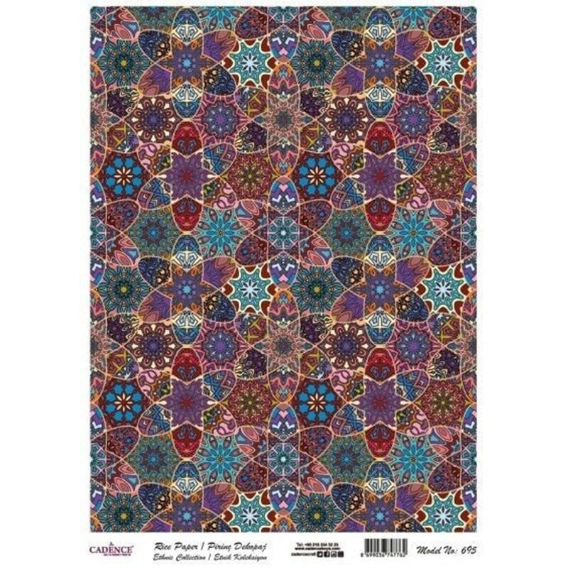 Cadence Pirinç Kağıt Etnik Seri Model 695 30x42