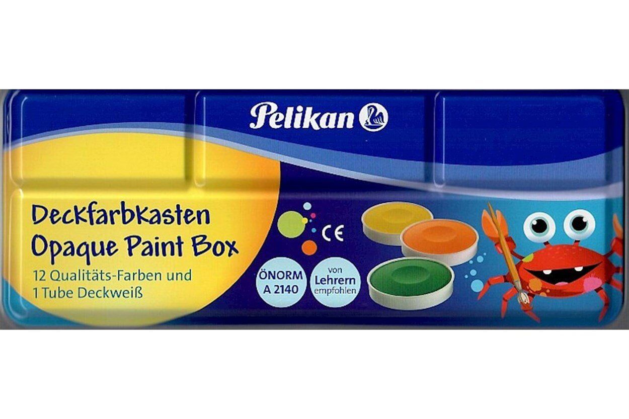 Pelikan Metal Kutulu Suluboya 12 Renk