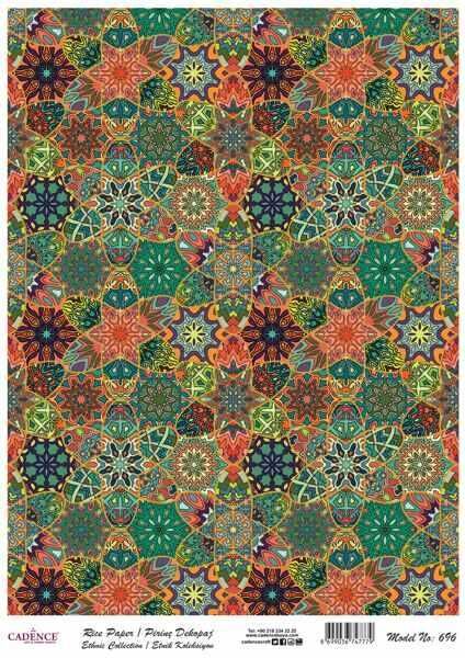 Cadence Pirinç Kağıt Etnik Seri Model 696 30x42