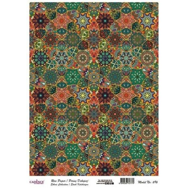 Cadence Pirinç Kağıt Etnik Seri Model 696 30x42