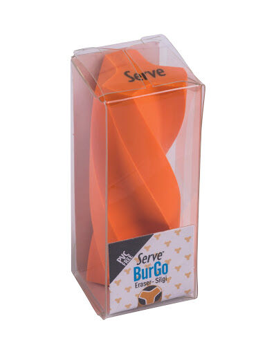 Serve Burgo Silgi Model 2 Fosforlu Turuncu Tekli Pet