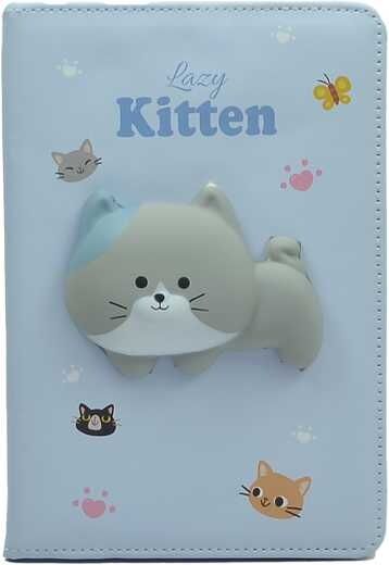 Taros Unick Color Puffy Animals Deri A5 Defter