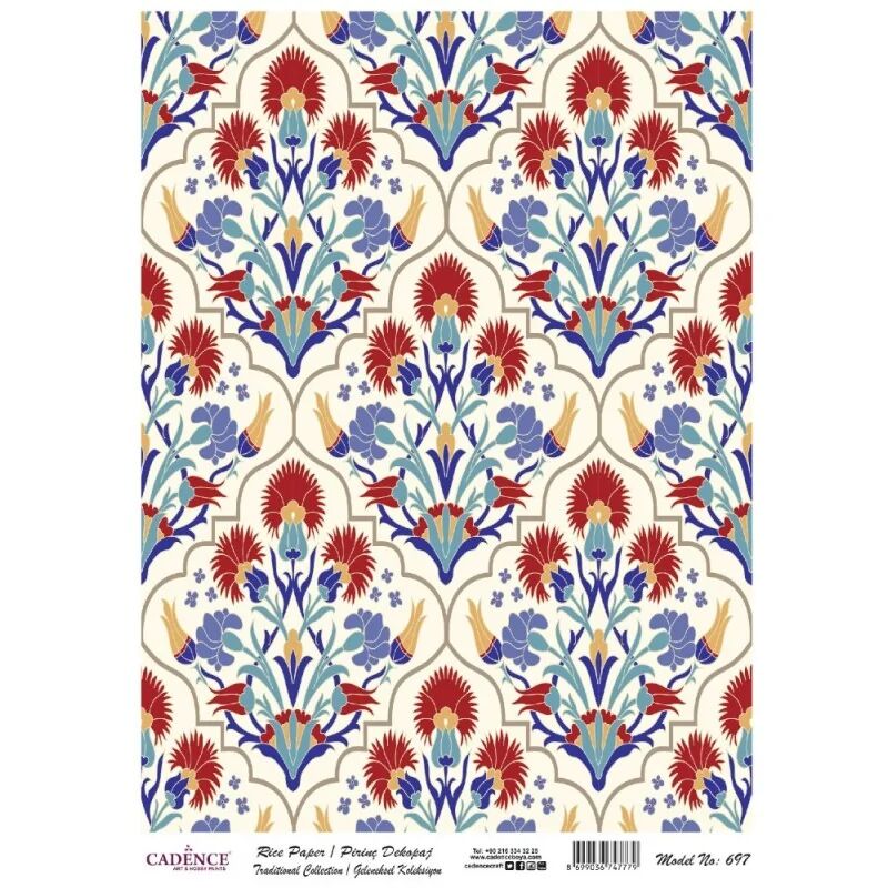 Cadence Pirinç Kağıt Geleneksel Seri Model 697 30x42