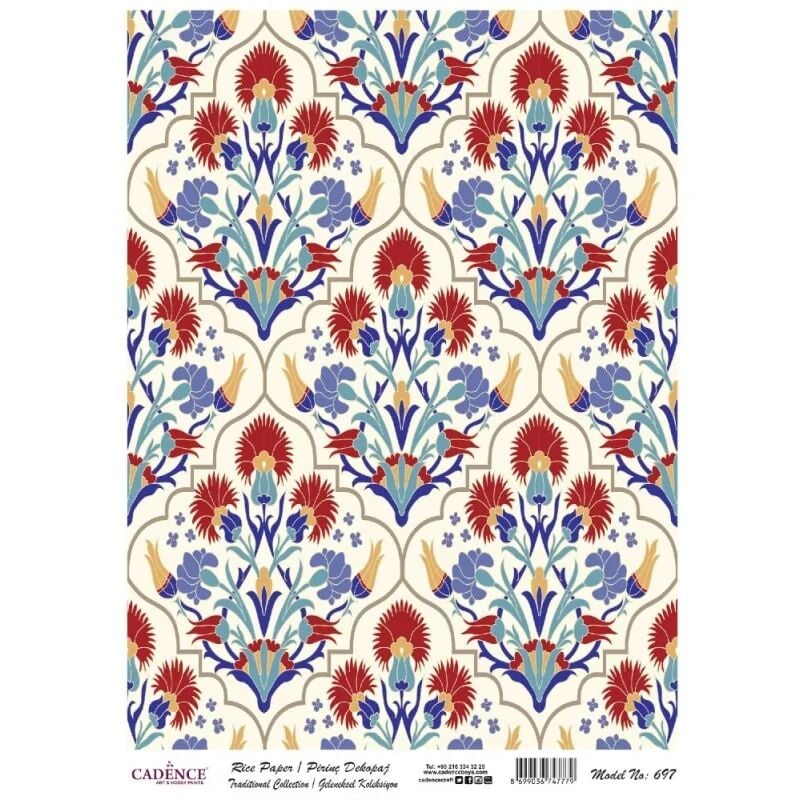 Cadence Pirinç Kağıt Geleneksel Seri Model 697 30x42