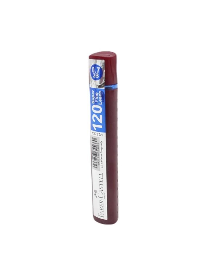 Faber-Castell Grip Min Soft 0.7 2B 60mm 120 Li Bordo