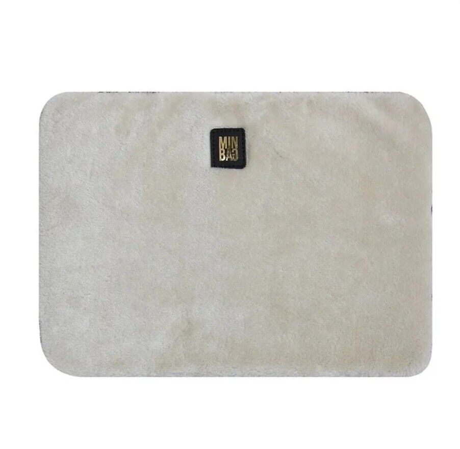 Minbag Plush Laptop Kılıfı 13 İnch Krem