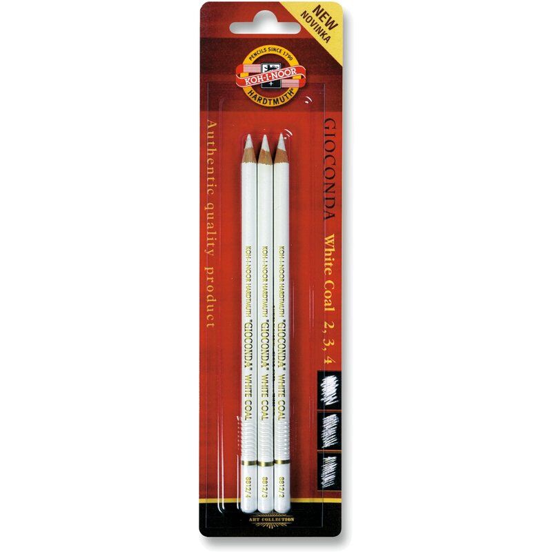 Koh-İ Noor White Coal Pencils 8812 3 Pcs