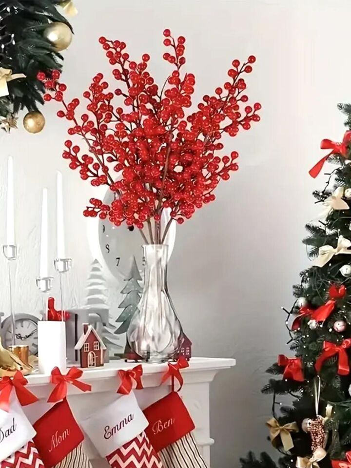 Astaş Dekoratif Berry Dal 85 Cm