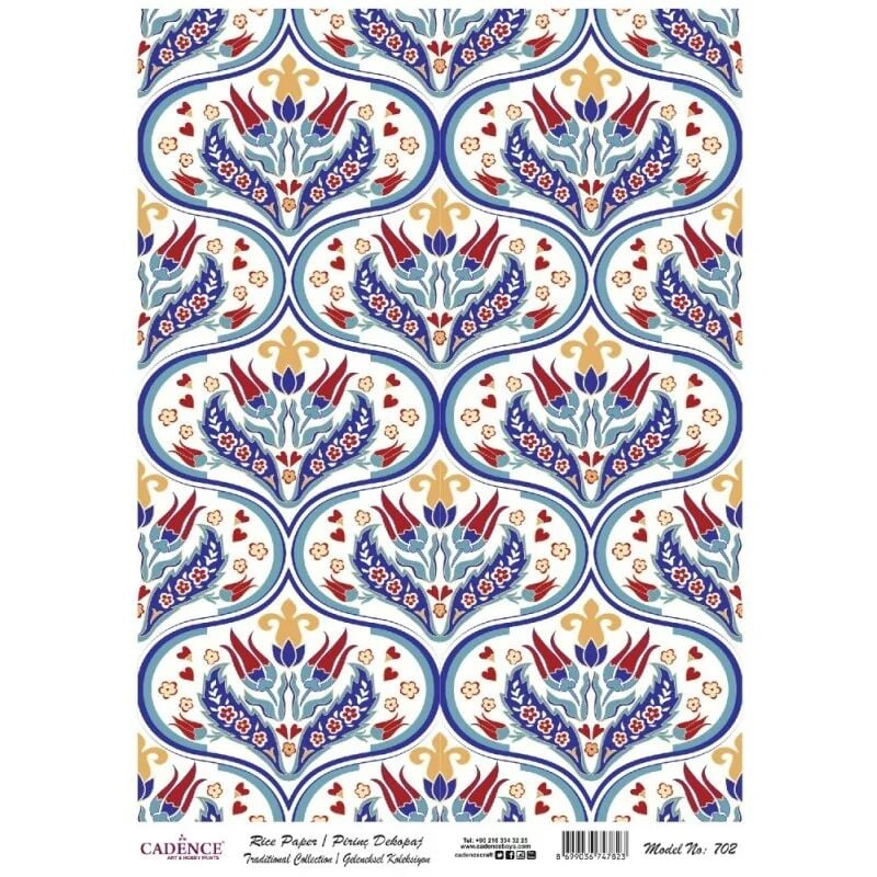 Cadence Pirinç Kağıt Geleneksel Seri Model 702 30x42