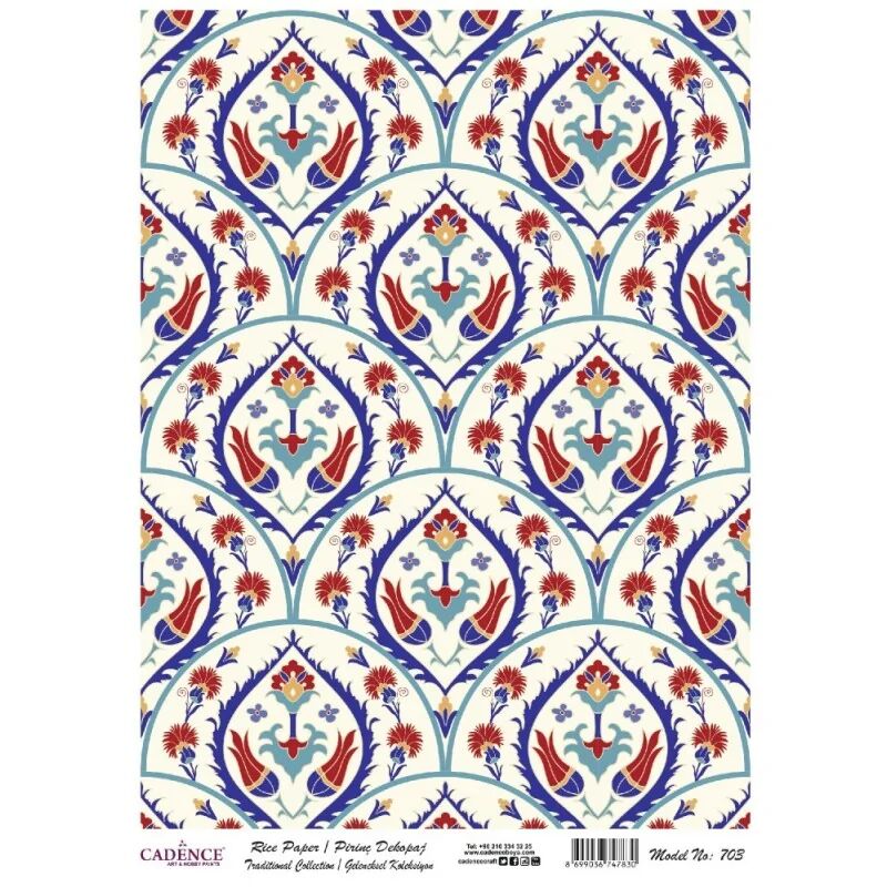 Cadence Pirinç Kağıt Geleneksel Seri Model 703 30x42
