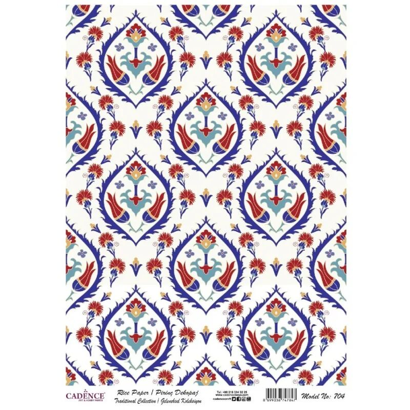 Cadence Pirinç Kağıt Geleneksel Seri Model 704 30x42