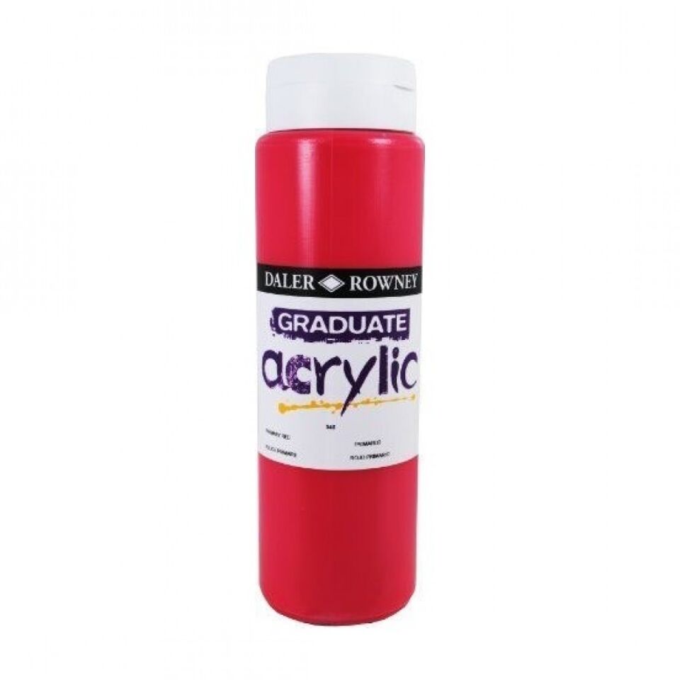 Daler Rowney Graduate Akrilik Boya Graduate Acrylic 500 Ml Primary Red