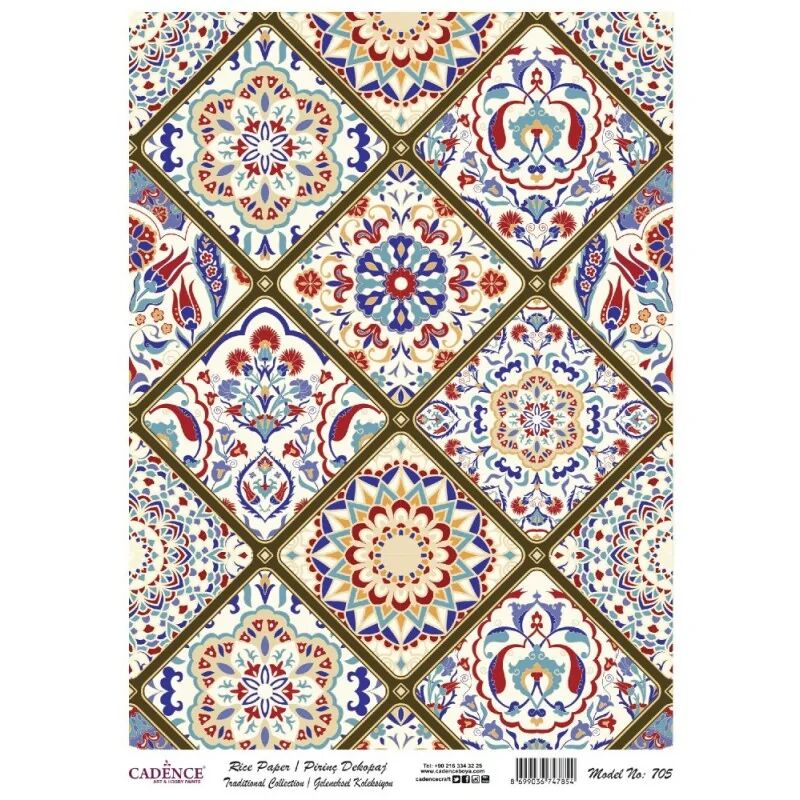 Cadence Pirinç Kağıt Geleneksel Seri Model 705 30x42