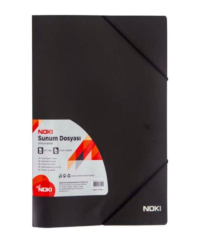 Noki Prime Sunum Dosyası 20 Yaprak Siyah