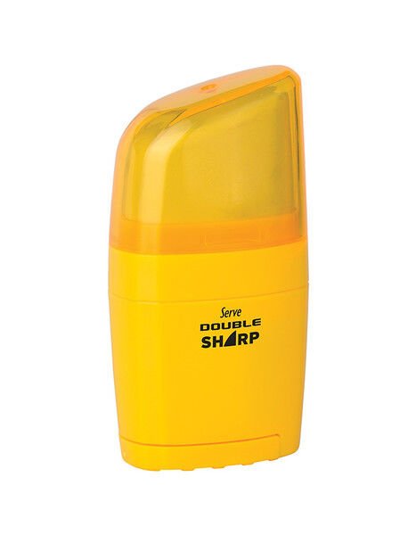 Serve Dublesharp Silgili Kalemtraş Sarı Tekli