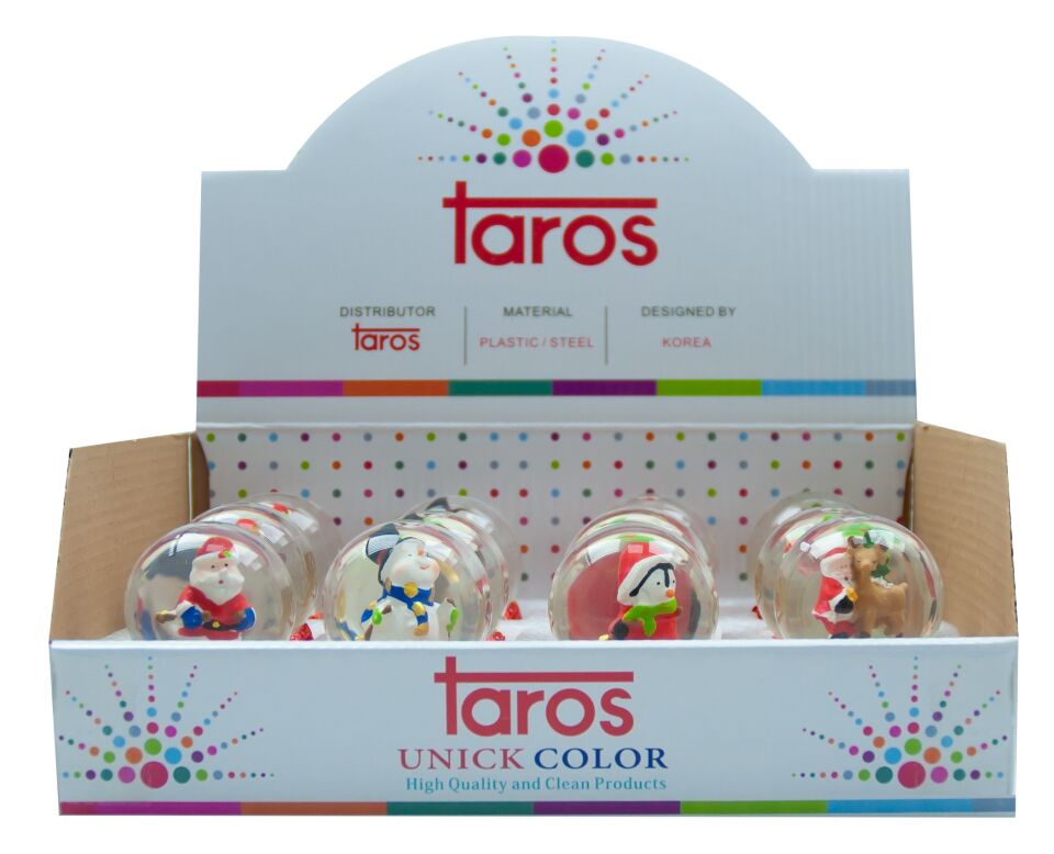 Taros Küçük Boy Atkı Gövdeli Yılbaşı Kar Küresi
