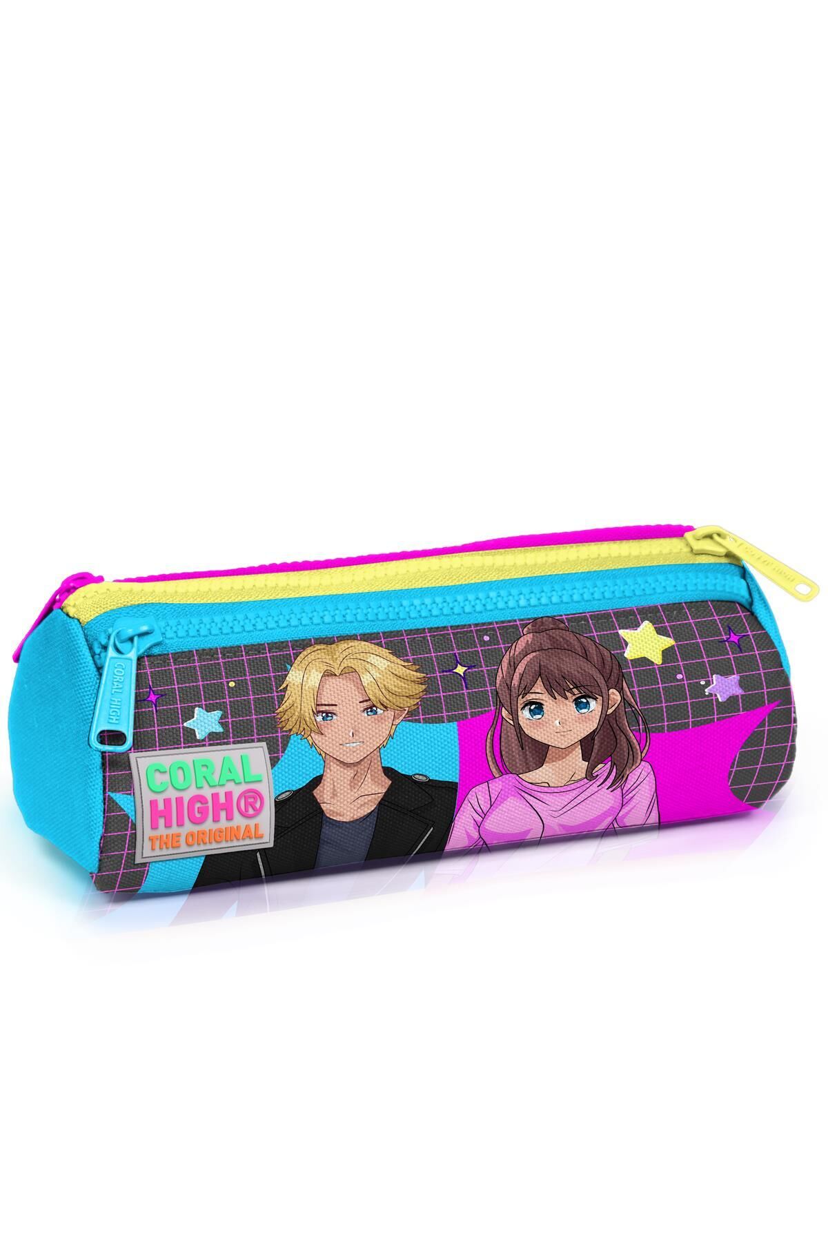 Yaygan Coral High Üç Bölmeli Kalem Çantası 22037