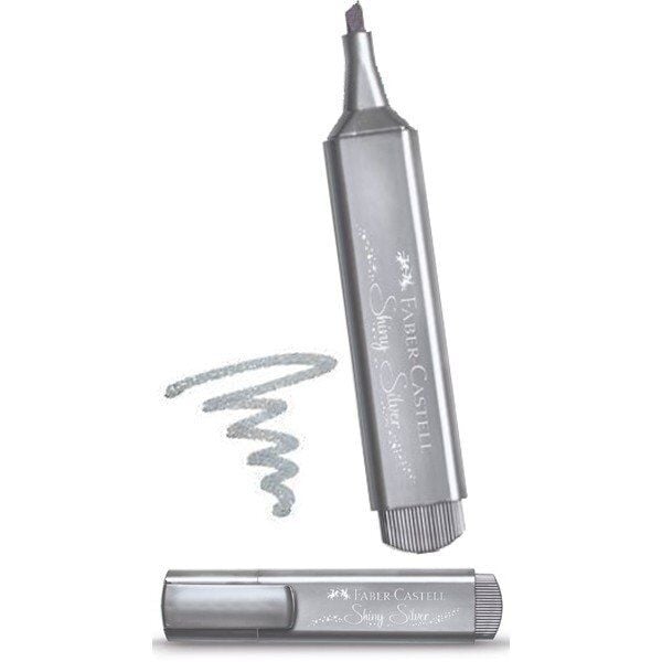 Faber-Castell Fosforlu Kalem 46 Metalik Gümüş