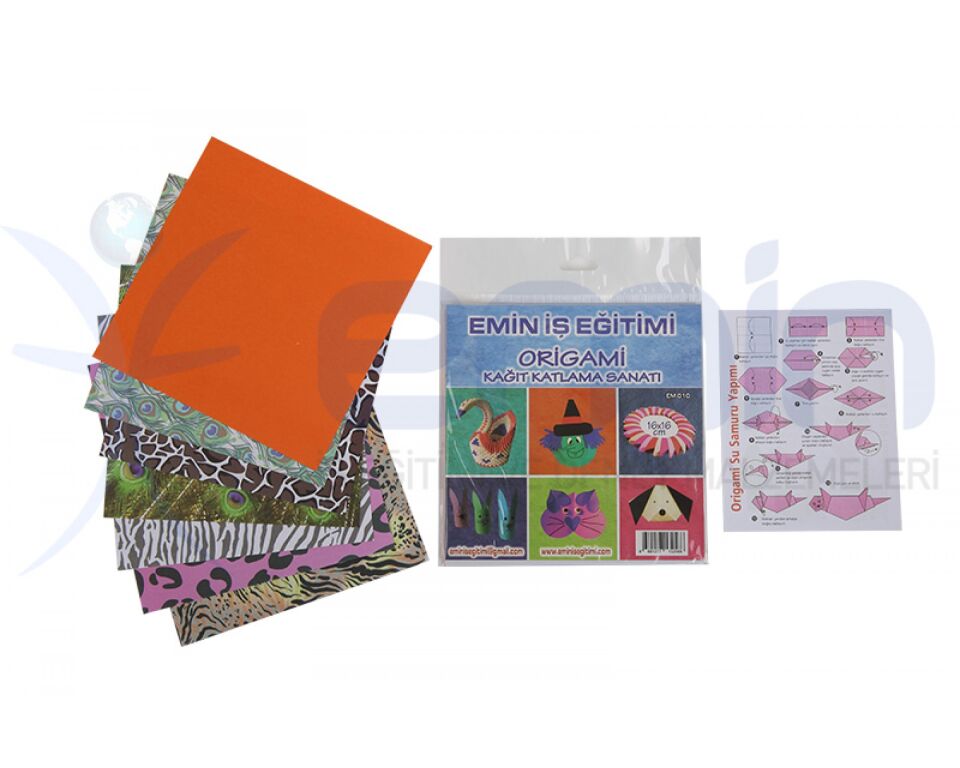 Emin İş Eğitimi Origami Kağıdı 16x16 30 Lu