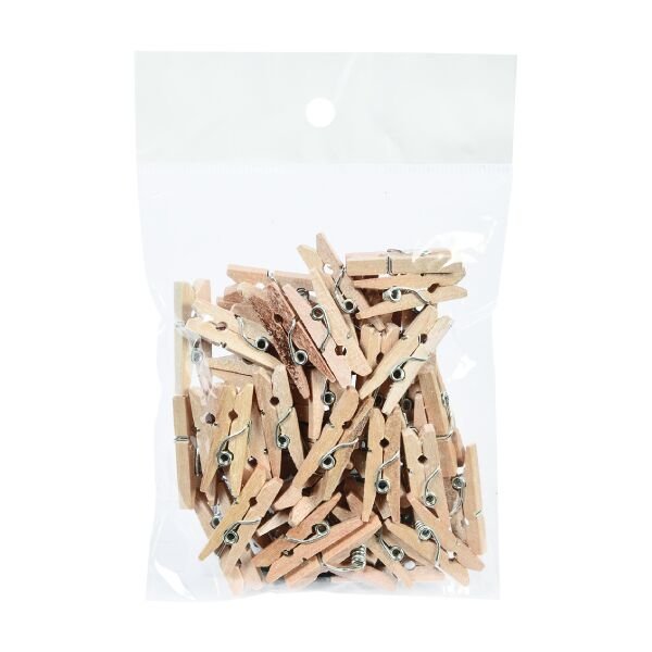 Südor Ahşap Mandal Küçük Natural 2,5 Cm 30 Lu