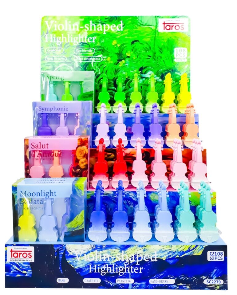 Taros Unick Color Keman Fosforlu Kalem